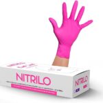 Par De Guantes De Nitrilo Rosa Med Q. Prro Wey (C/50)
